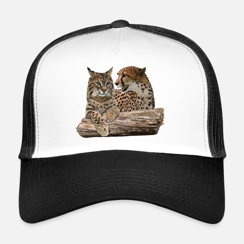 Luchs und Gepard - Trucker Cap - Weiß/Schwarz
