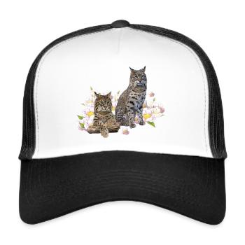 Luchs - Trucker Cap - Weiß/Schwarz - Vorne