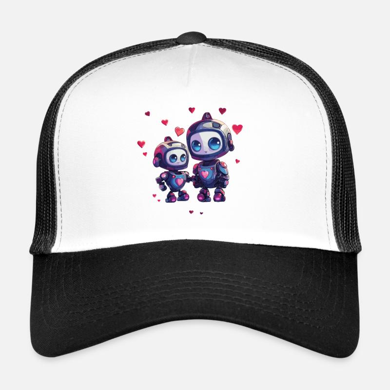 Mère robot avec conception d’enfant Casquette trucker 