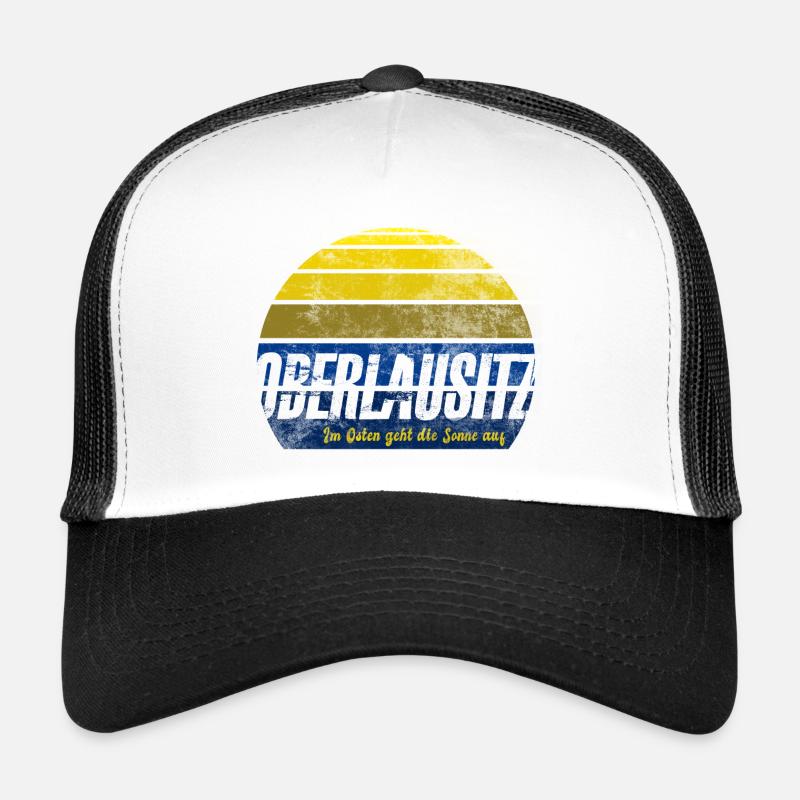 Oberlausitzer Sonnenaufgang - Trucker Cap - Weiß/Schwarz