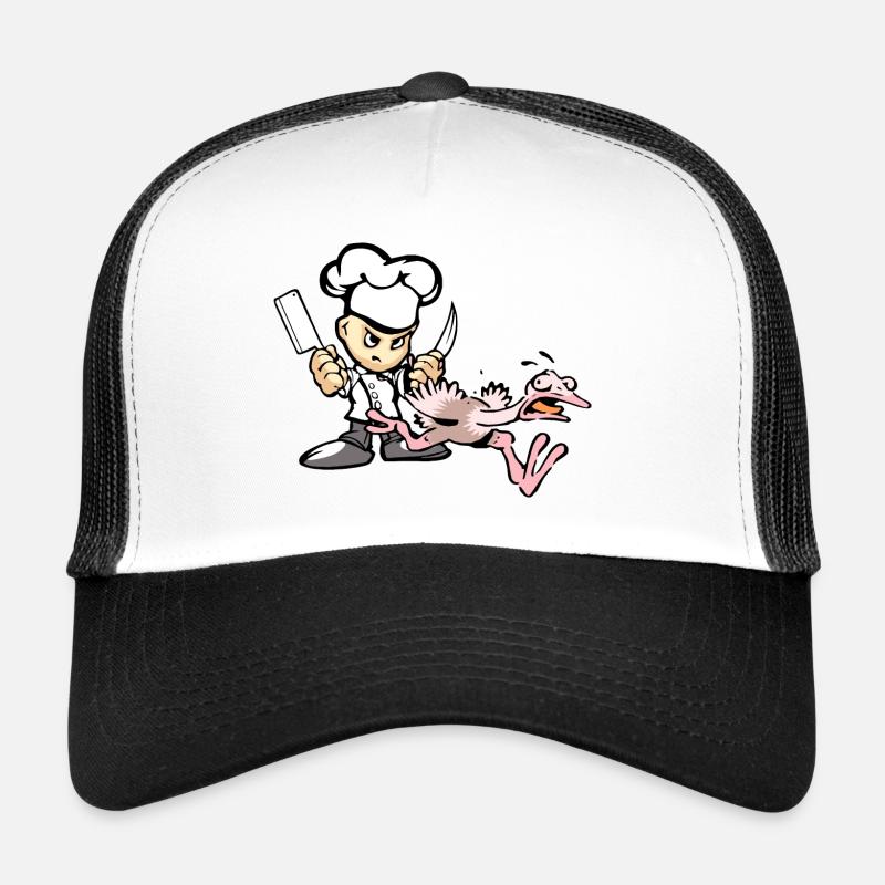 Funny Chef gobble - Trucker Cap - white/black