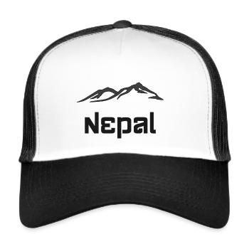Nepal - Trucker Cap - white/black - Front