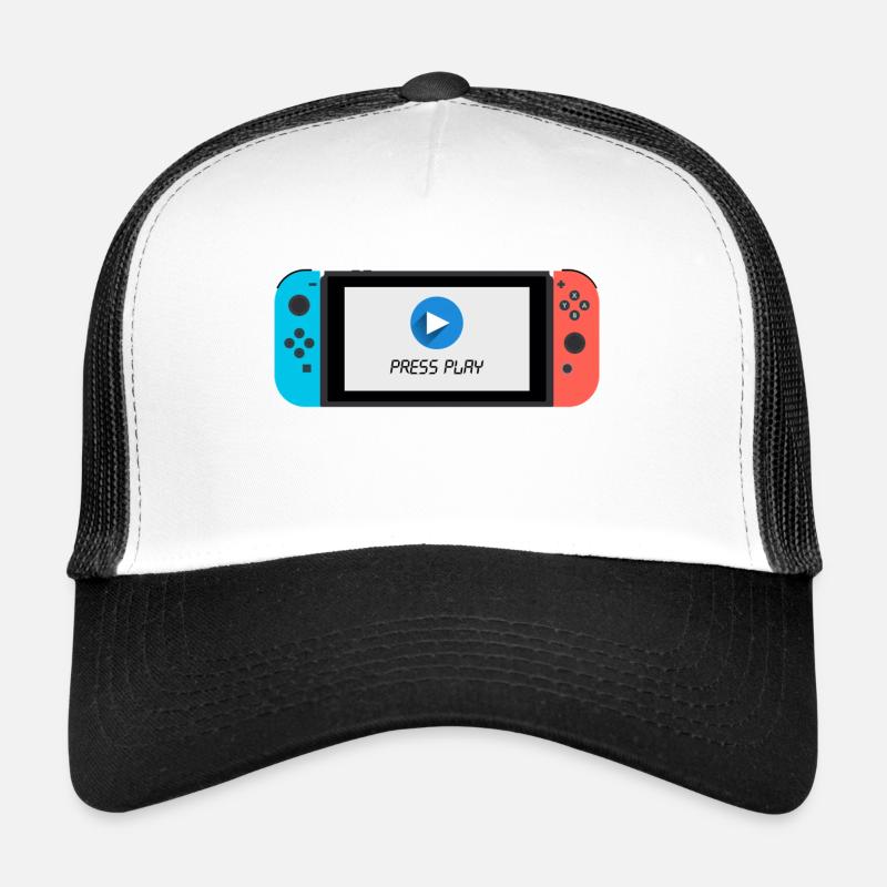Switch - Casquette trucker  - blanc/noir