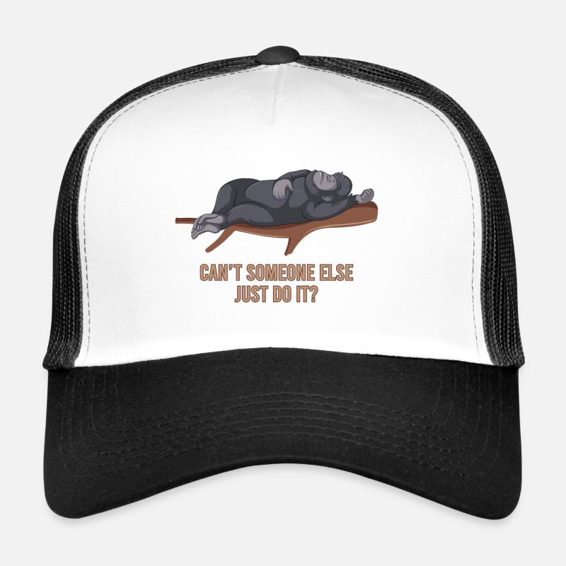 Gorilla Funny Animals - Trucker Cap - white/black