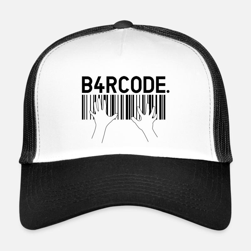 B4RCODE. Piano black Trucker Cap