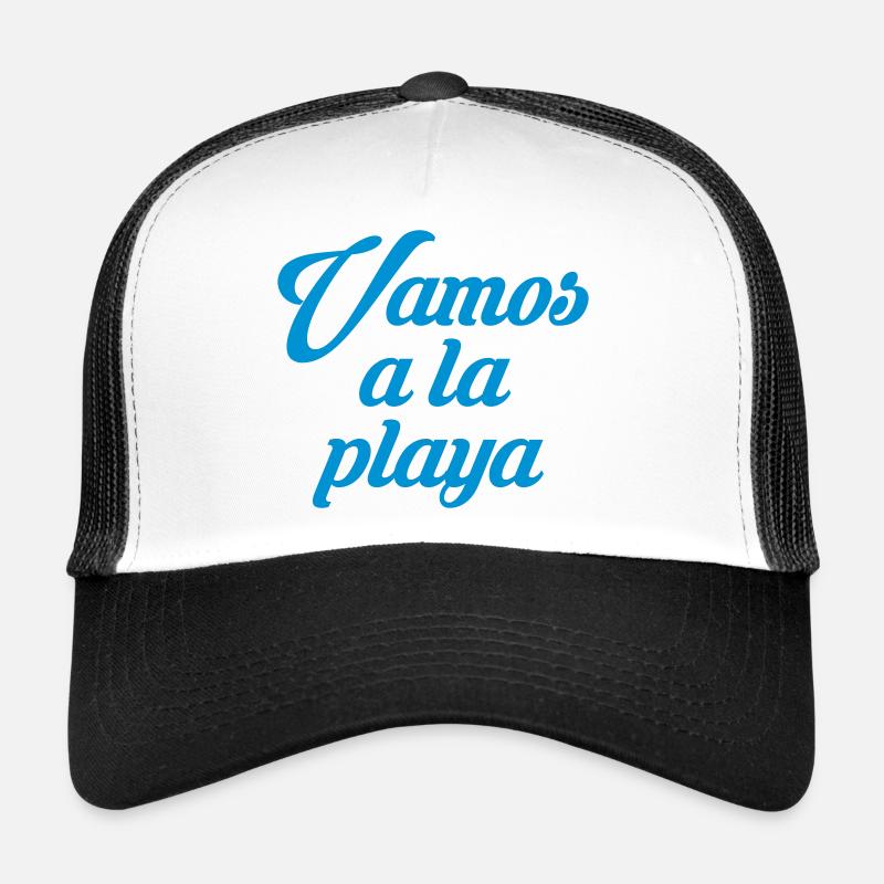 VAMOS A LA PLAYA Beach Party - Trucker Cap - Weiß/Schwarz
