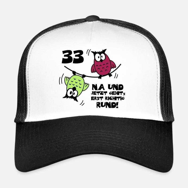 33. Geburtstag - Eulen "na und" Trucker Cap