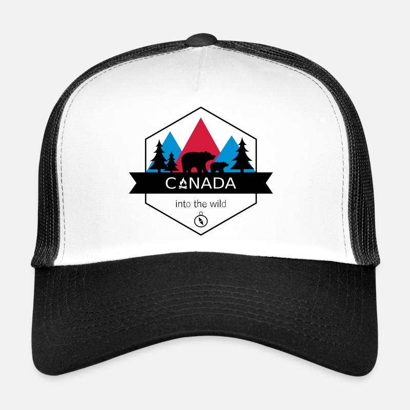 Canada Into the Wild with Bears and Forest Trucker Cap