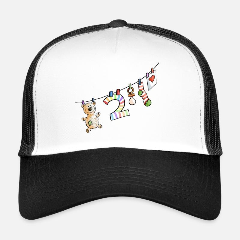 Zweiter Geburtstag - Bin schon zwei - Geschenk Trucker Cap