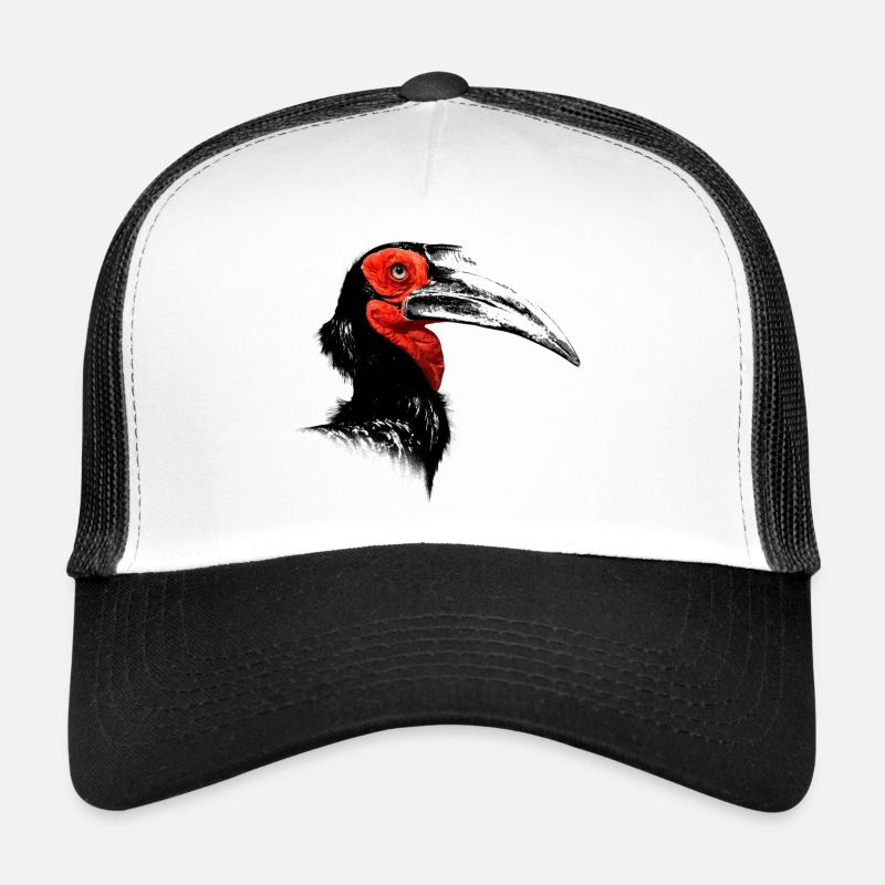Southern Ground Hornbill - Trucker Cap - white/black