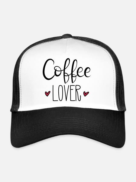 coffee lover - Trucker Cap - white/black - Front