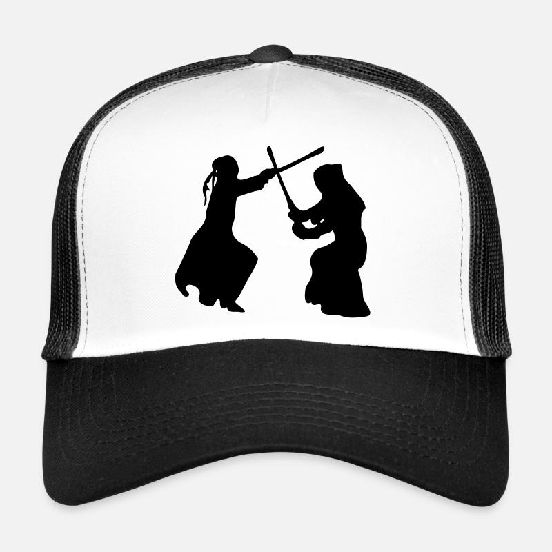Kampfkunst Kendo -3 - Trucker Cap - Weiß/Schwarz