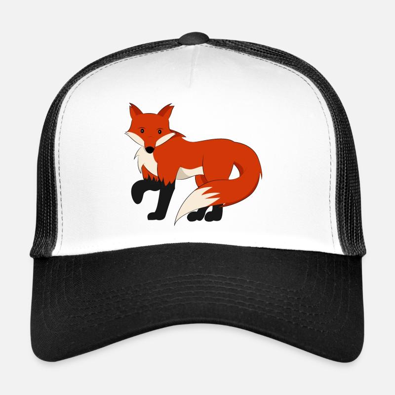 Fuchs - Trucker Cap - Weiß/Schwarz