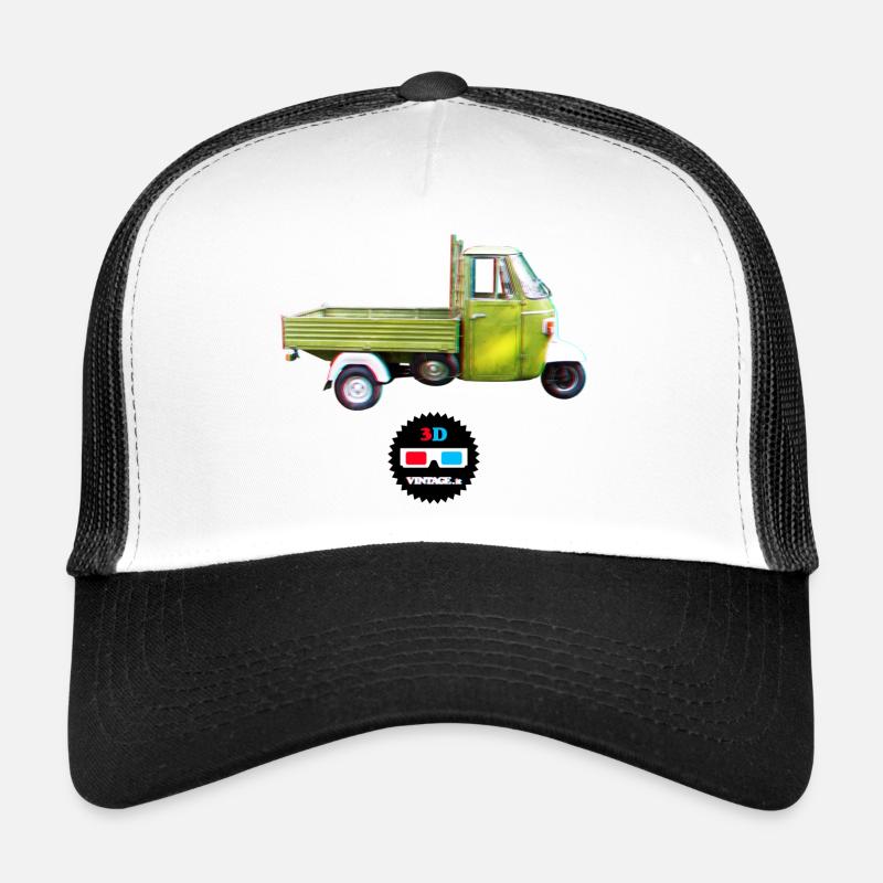 Vintage - Ape 3D - Trucker Cap - Weiß/Schwarz