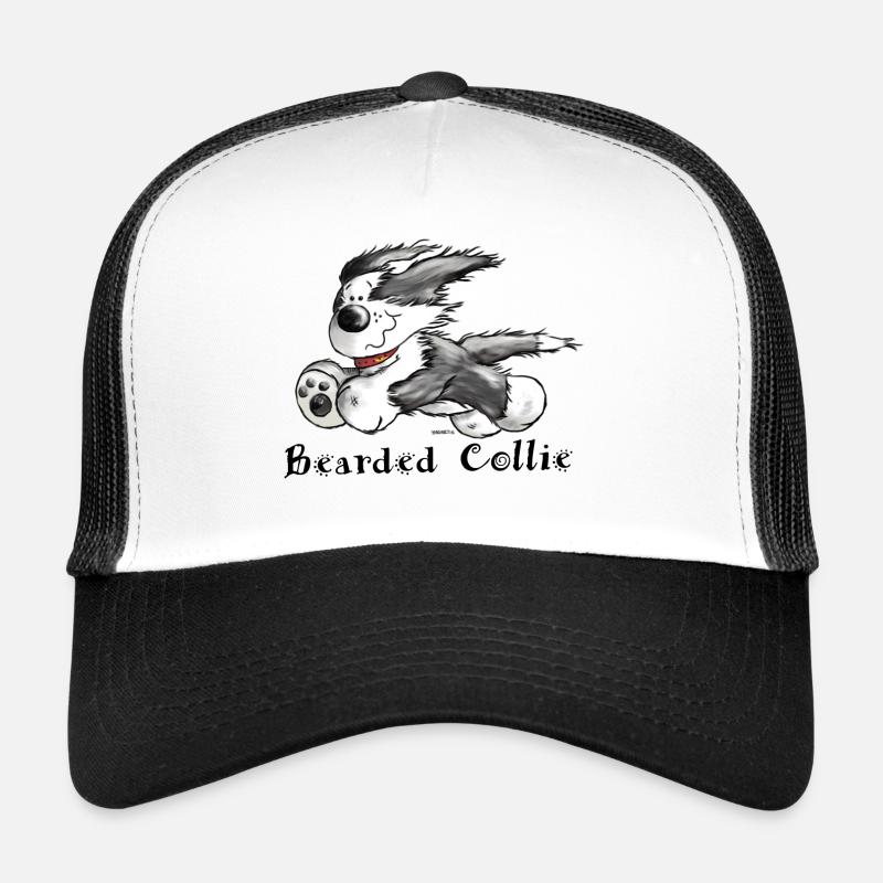 Bearded Collie Casquette trucker 