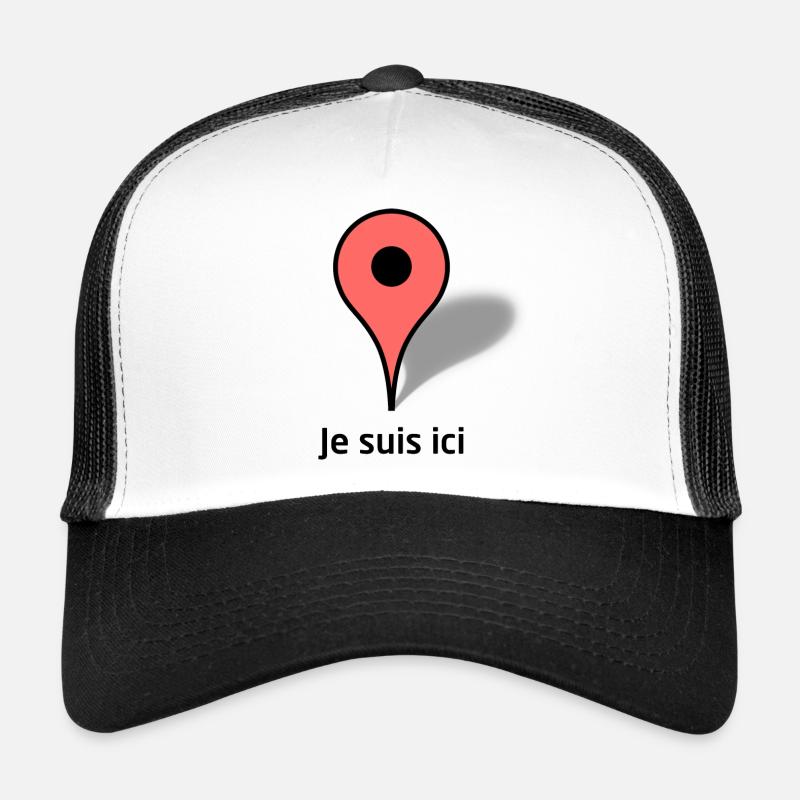 Je suis ici Casquette trucker 