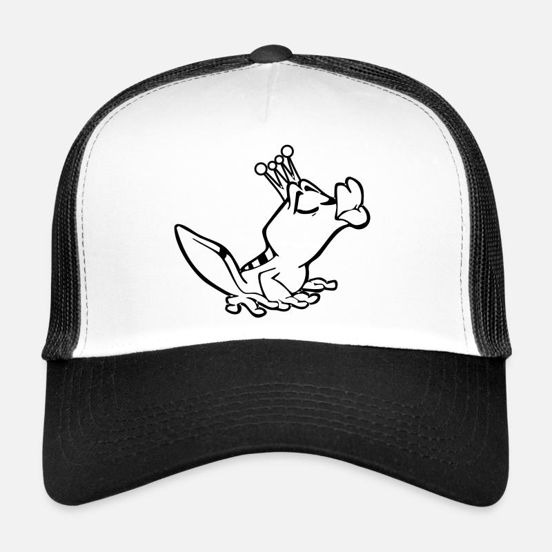 Froschkönig - Trucker Cap - Weiß/Schwarz