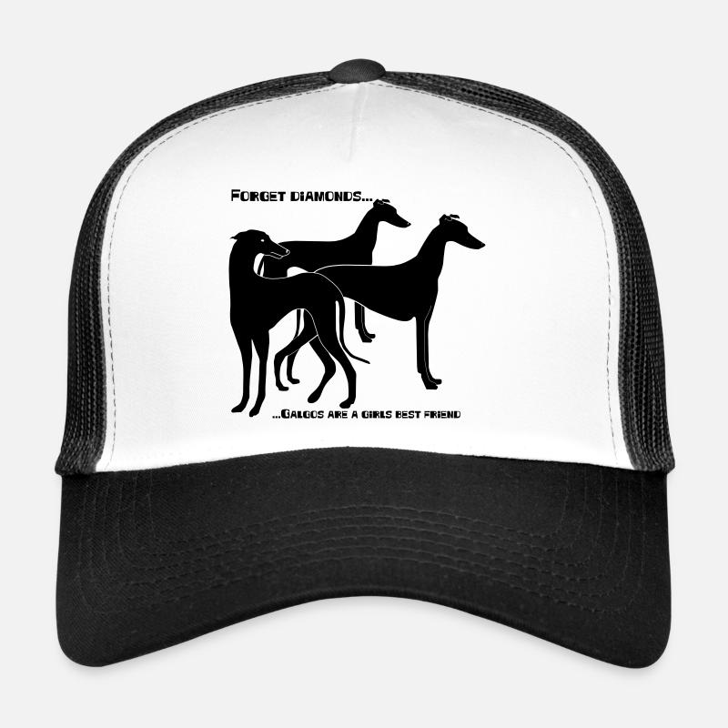 forget_diamonds..Galgos - Trucker Cap - Weiß/Schwarz