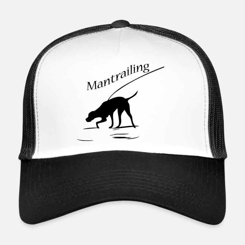 Mantrailing - Trucker Cap - Weiß/Schwarz
