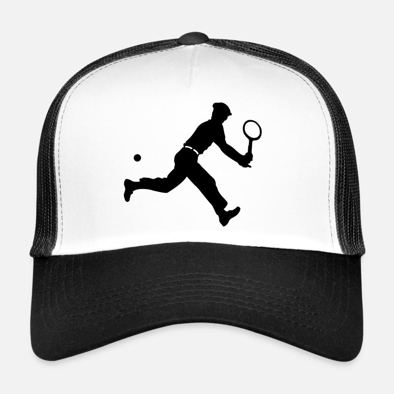 Tennis retro - Trucker Cap - Weiß/Schwarz