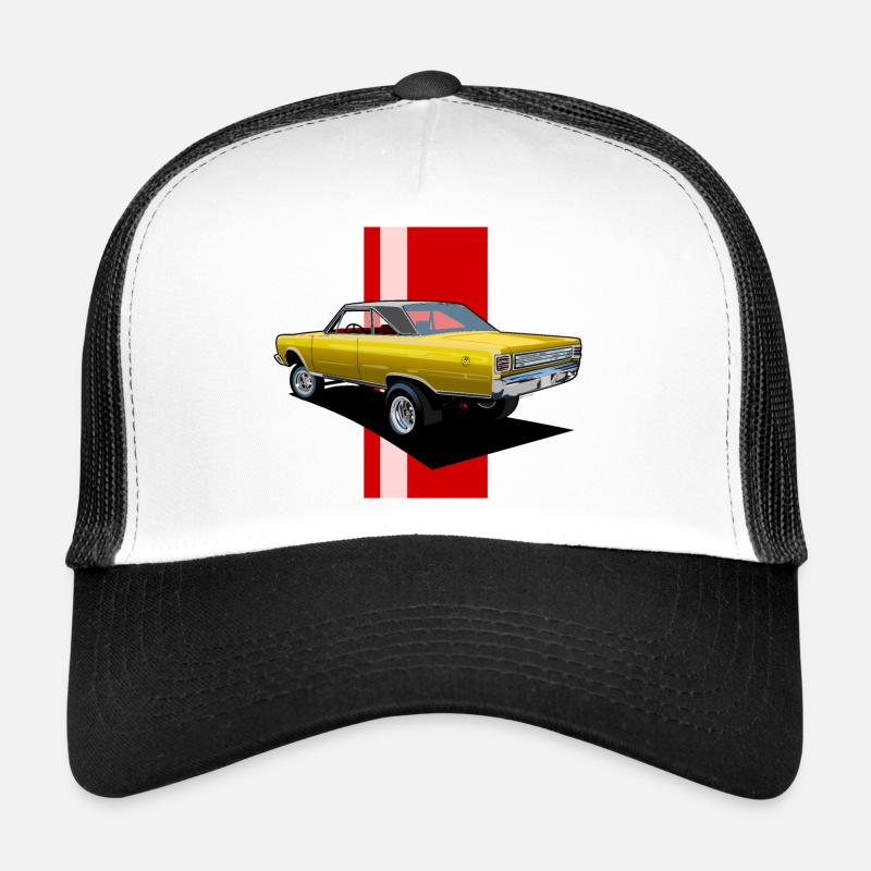 Hot Rod - Trucker Cap - Weiß/Schwarz