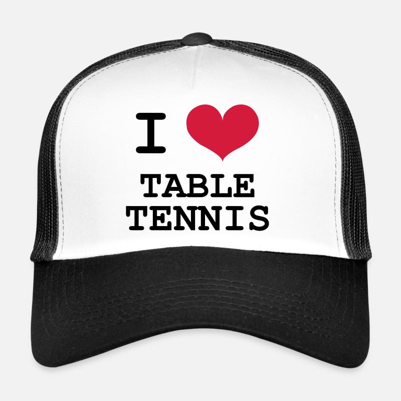 I Love Table Tennis Trucker Cap