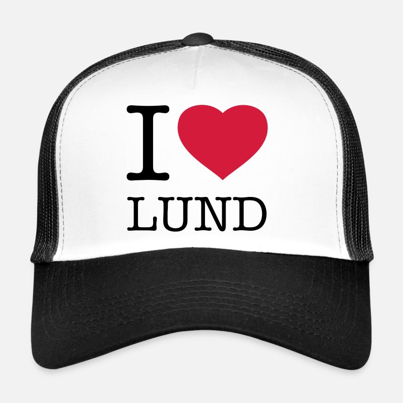 I LOVE LUND Suède Casquette trucker 