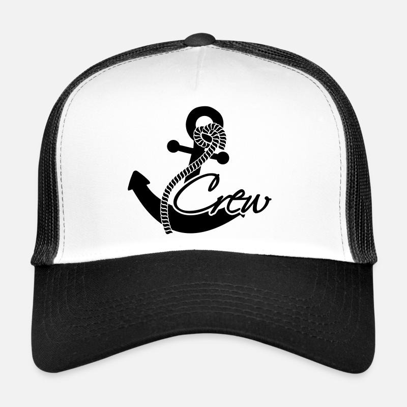 Rang d'insigne ancre équipage Casquette trucker 