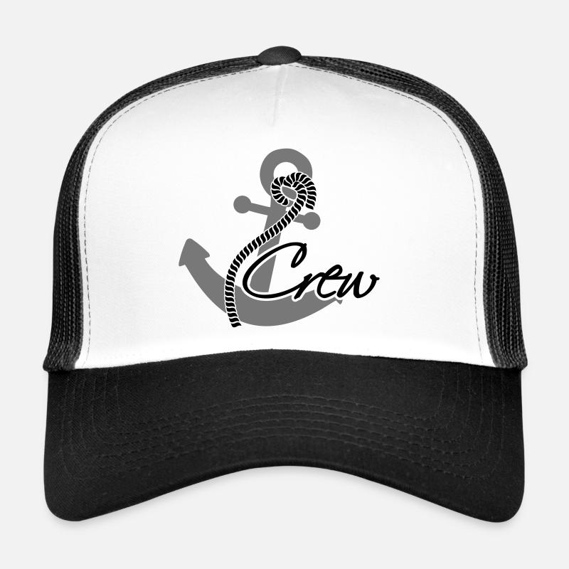 Rang d'insigne ancre équipage Casquette trucker 