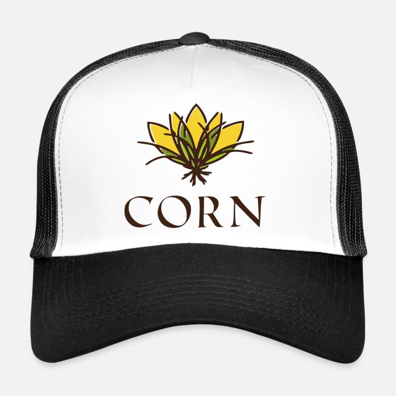Corn Crown - Trucker Cap - white/black