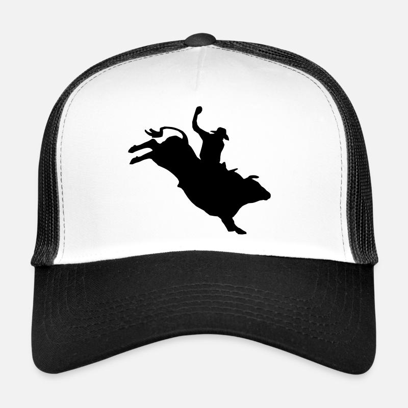 Bullriding - Trucker Cap - Weiß/Schwarz