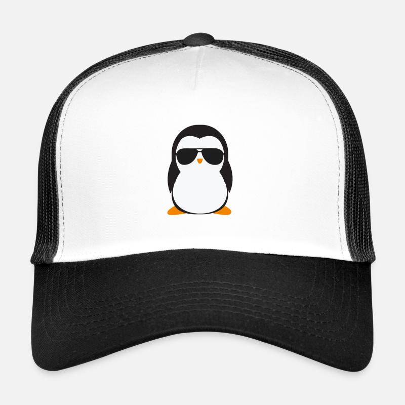Cooler Pinguin mit Sonnenbrille Trucker Cap
