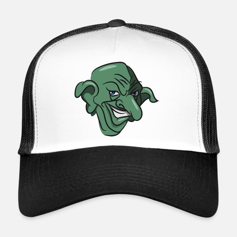 troll gefaehrlich cartoon grimmig maerchen wald fa Trucker Cap