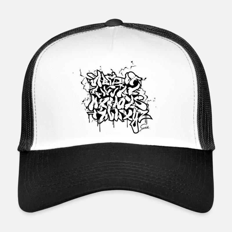 GRAFFITI ALPHABET Trucker Cap