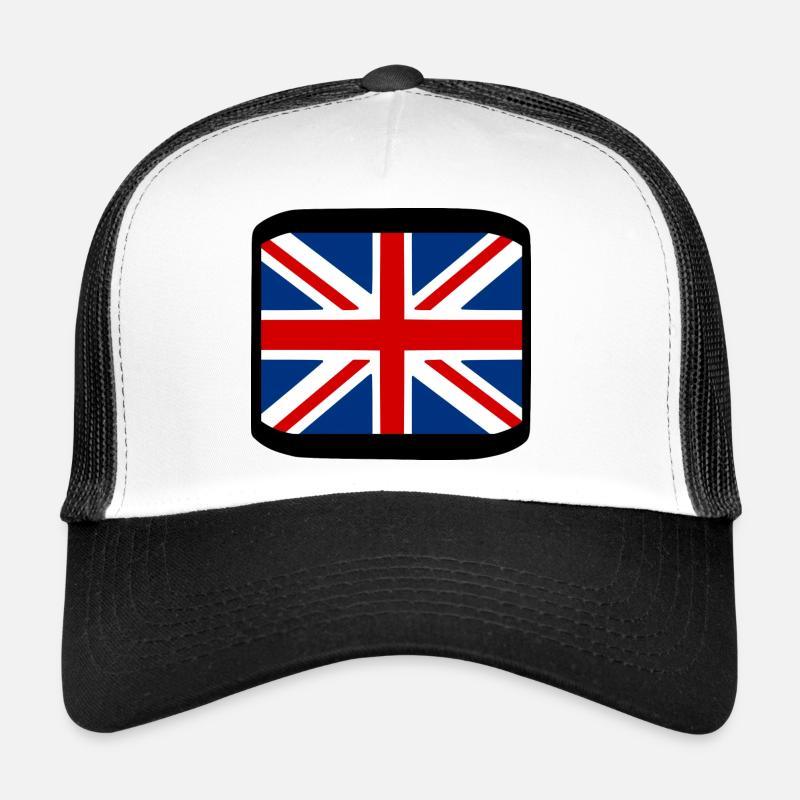 Union Jack - Casquette trucker  - blanc/noir