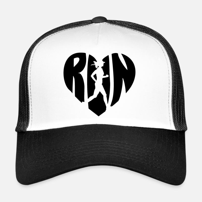 Lauffrau - Trucker Cap - Weiß/Schwarz