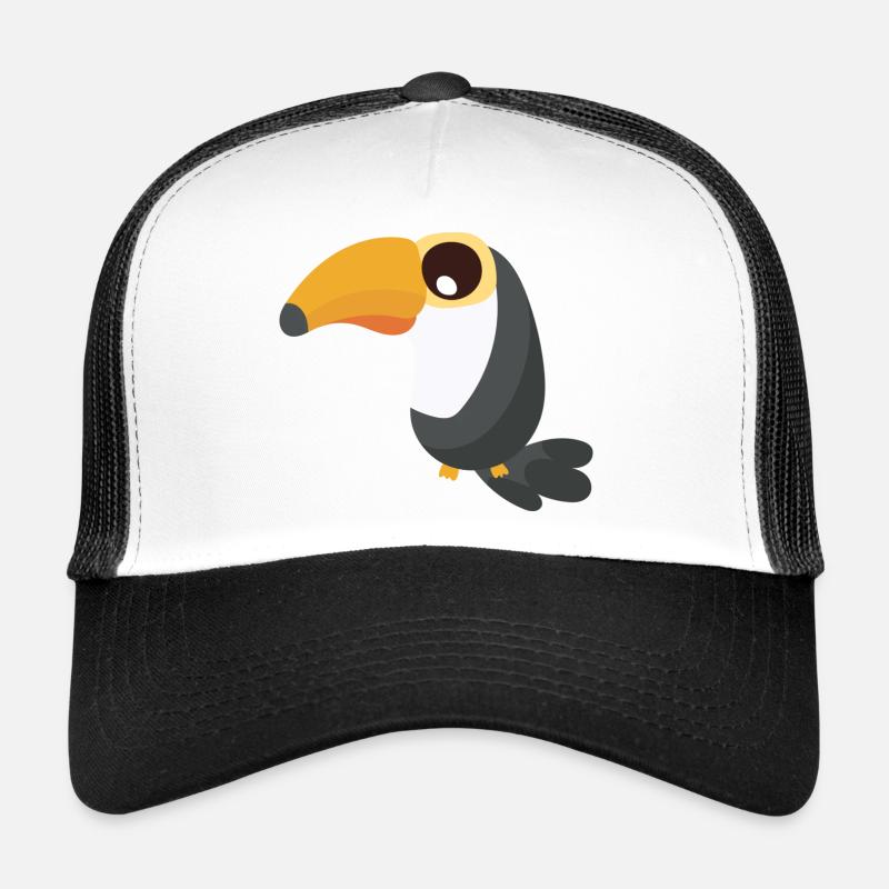 Toucan - Casquette trucker  - blanc/noir