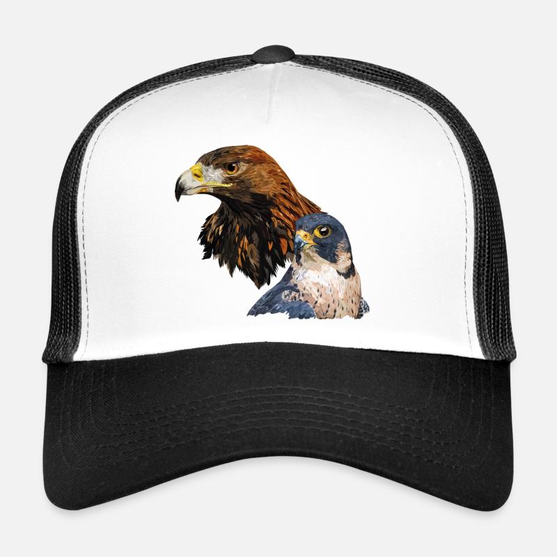 Wanderfalke - Trucker Cap - Weiß/Schwarz