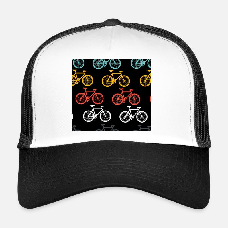 Fahrrad - Trucker Cap - Weiß/Schwarz