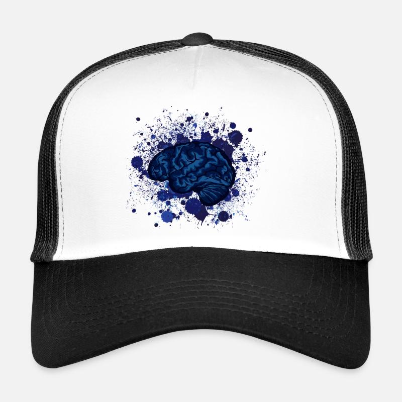 brain brains design fancy stain Trucker Cap