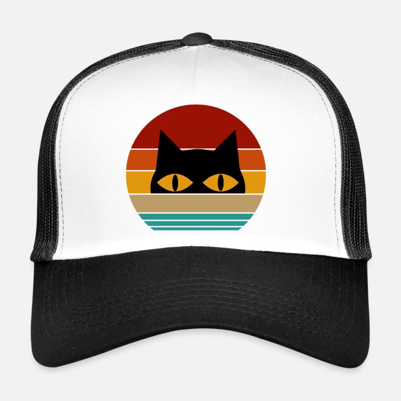 chat rétro Casquette trucker 
