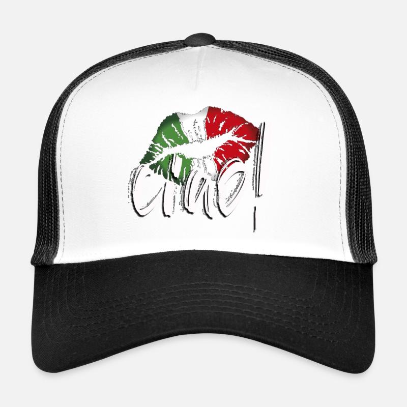 hallo - Trucker Cap - Weiß/Schwarz