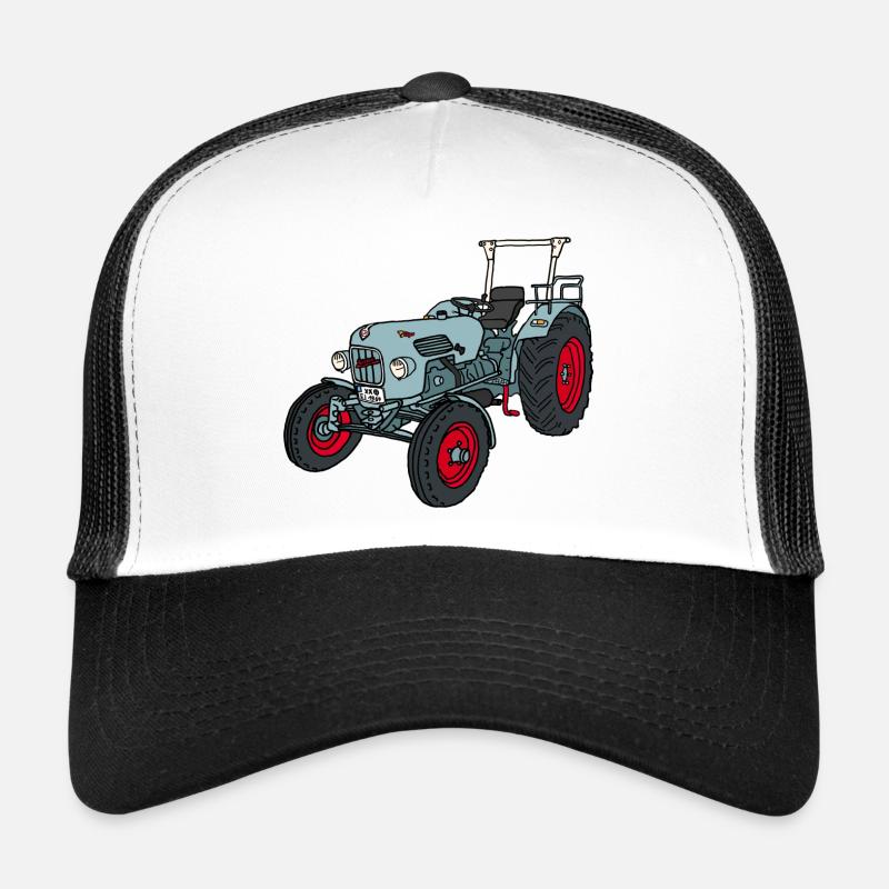 Der Gestreifte - Trucker Cap - Weiß/Schwarz