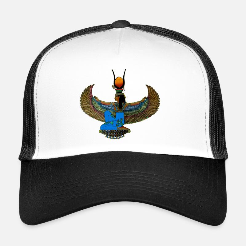 DEESSE ISIS SCHÖPFUNG Louis RUNEMBERG © Adagp - Trucker Cap - Weiß/Schwarz