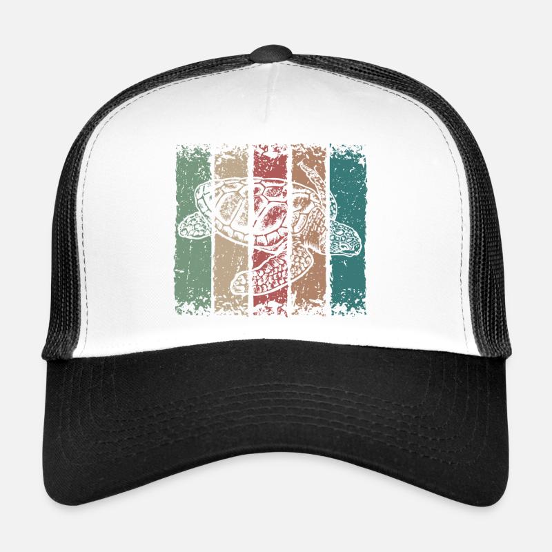 Schildkröte - Trucker Cap - Weiß/Schwarz