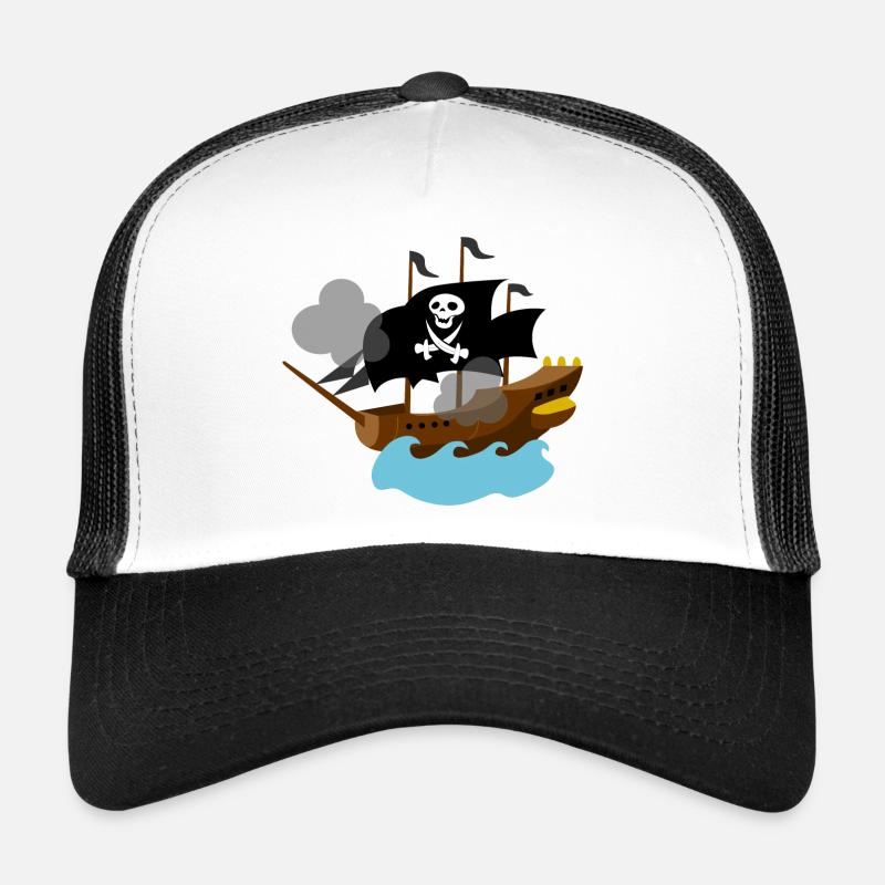 Piratenschiff im Meer Trucker Cap