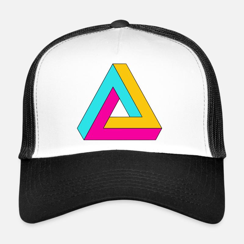Illusion d’optique triangulaire impossible Casquette trucker 