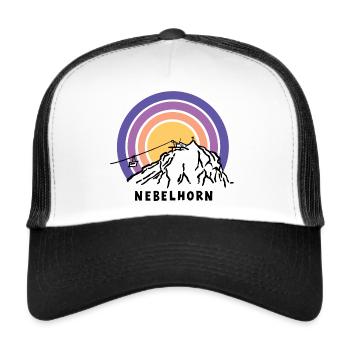 Nebelhorn 2224 m Allgäu Allgäu Alps Oberstdorf - Trucker Cap - white/black - Front