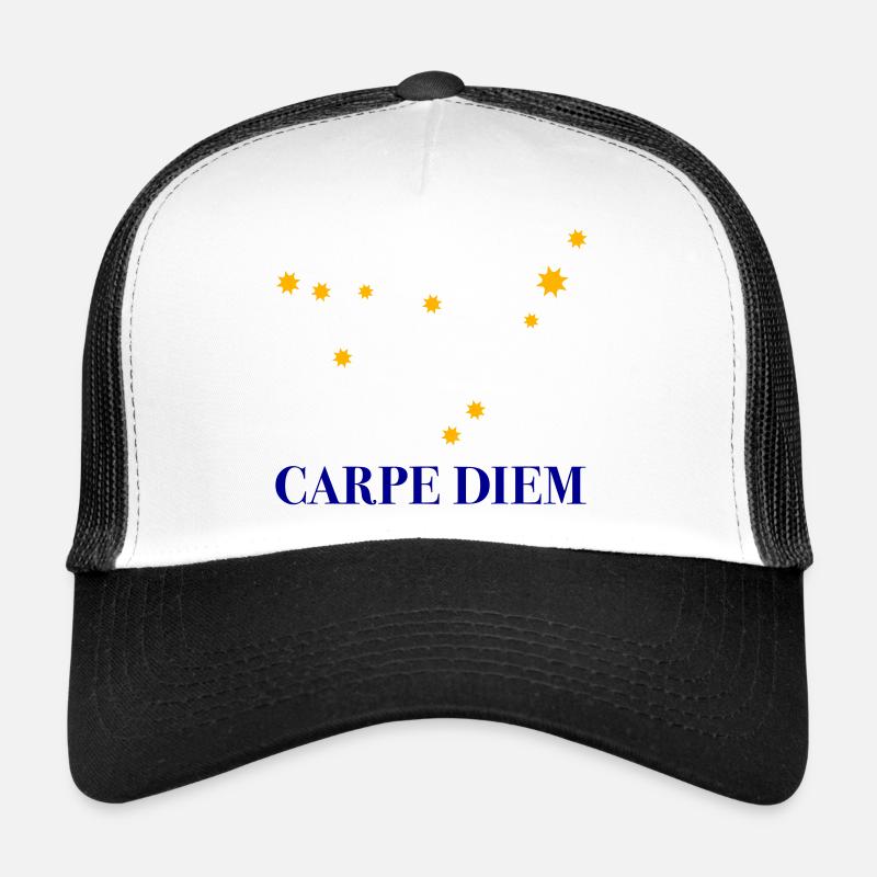 Carpe Diem nutze den Tag Sternbild Steinbock Deneb Trucker Cap