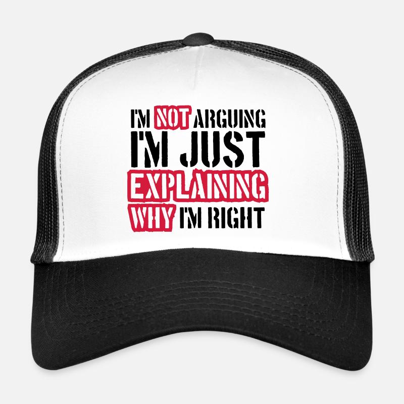 Je ne discute pas Casquette trucker 